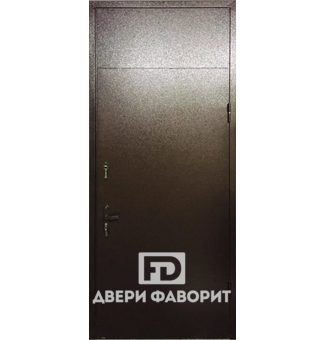 стальная недорогая дверь с отделкой цинкогрунт