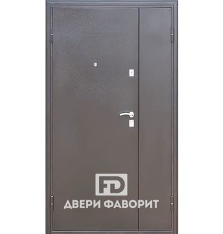 Дверь двустворчатая в подъезд с цинкогрунтом