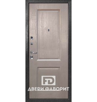 недорогая антивандальная дверь, внутри отделка МДФ