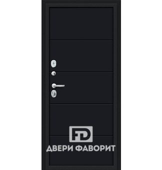 недорогая металлическая дверь с порошковым покрытием и МДФ, без глазка