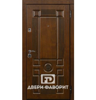 дверь из железа с отделкой винорит